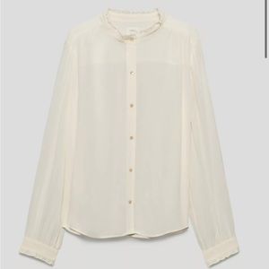 ✨Aritzia Wilfred “Tarina” blouse top - size L